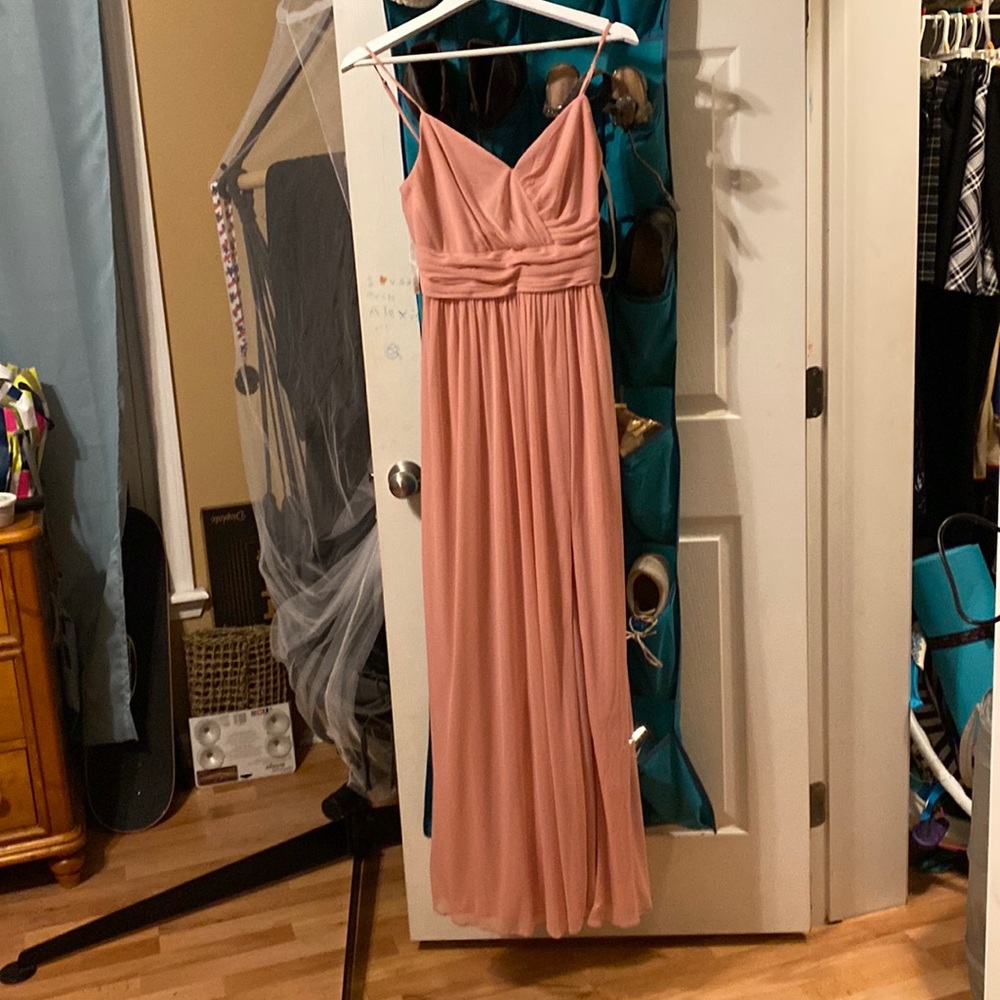 David’s bridal Size 2 light pink dress